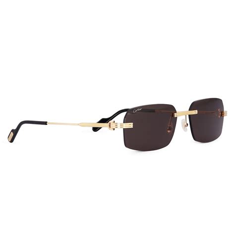 cartier round sunglasses 90s gold|ct0271s.